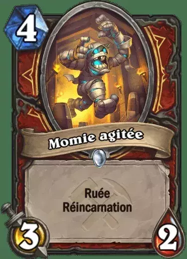 Hearthstone les Aventuriers d'Uldum : Momie agitée