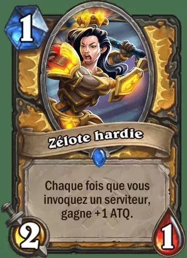 Hearthstone les Aventuriers d'Uldum : Zélote hardie