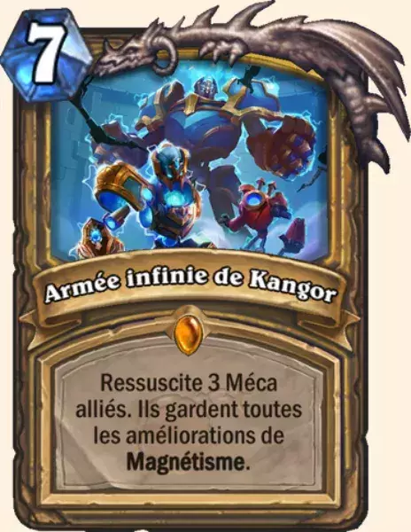 Hearthstone meilleur deck Paladin Armageboum : Armée infinie de Kangor
