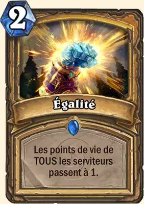 Hearthstone meilleur deck Paladin Armageboum : Égalité