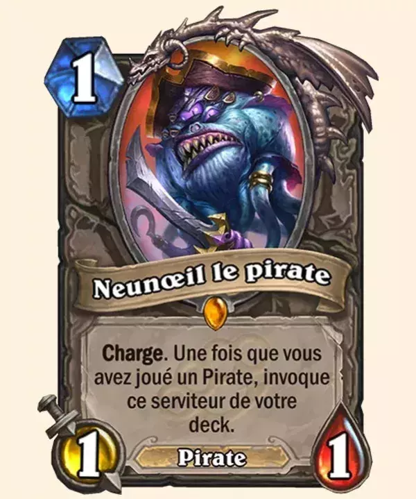 Hearthstone : Neunoeil s'est fait une place dans le guerrier aggro pirate
