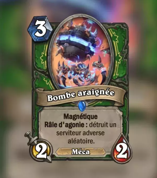Hearthstone Projet Armageboum : bombe araignée