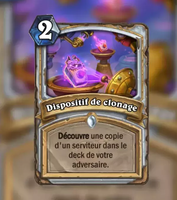 Hearthstone Projet Armageboum : Dispositif de clonage