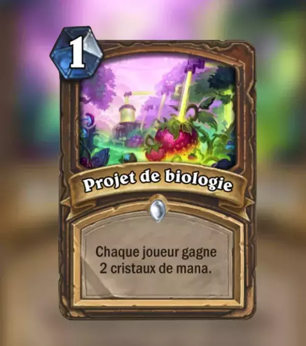 Hearthstone Projet Armageboum : projet de biologie