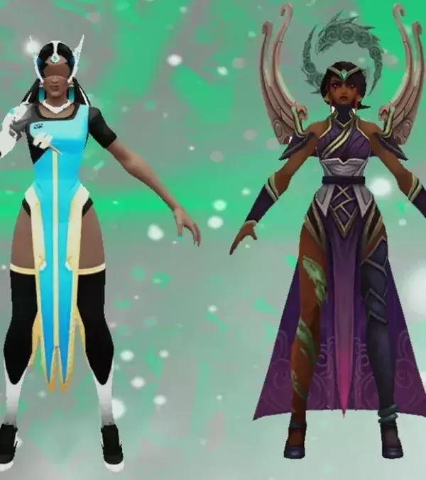 Karma avec le skin de Symmetra