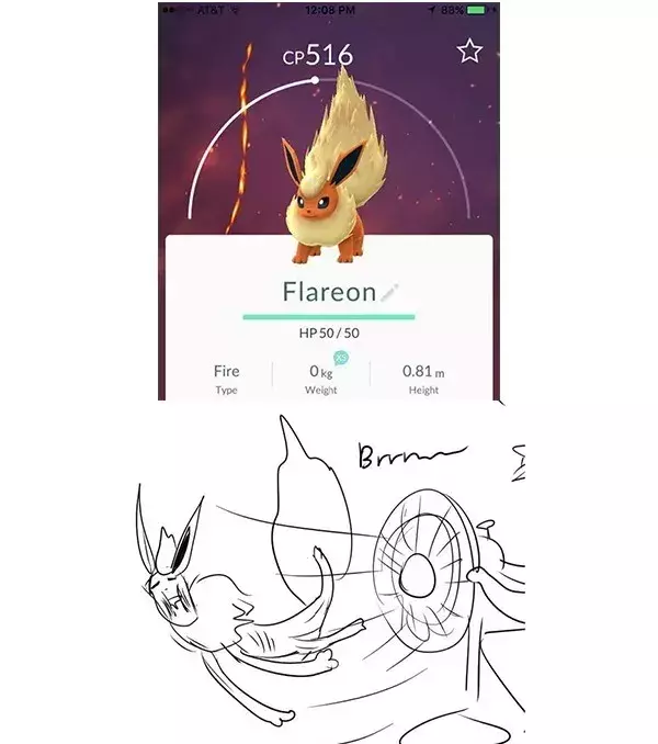 Les vraies formes des Pokémon : la faiblesse de Pyroli n'est plus l'eau mais les brises de vent