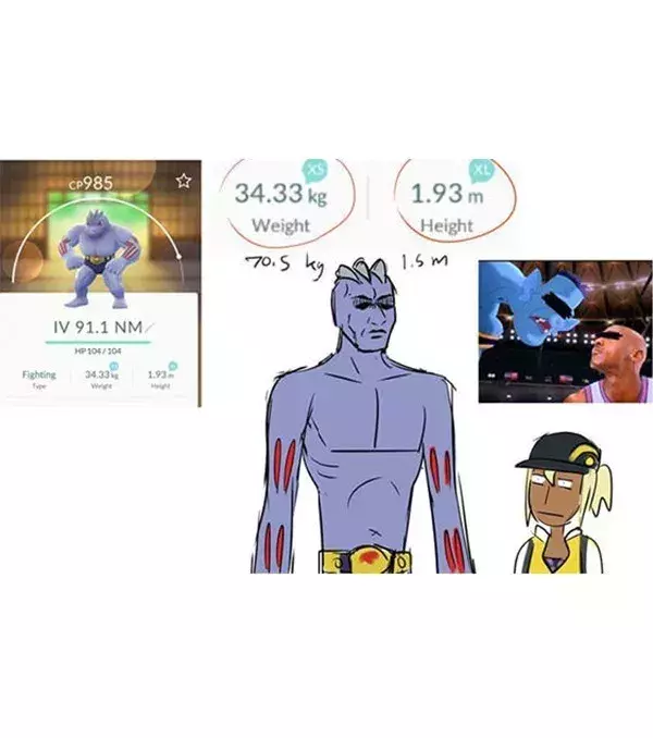 Les vraies formes des Pokémon : l'aspect de Machopeur avant de passer à la salle de sport