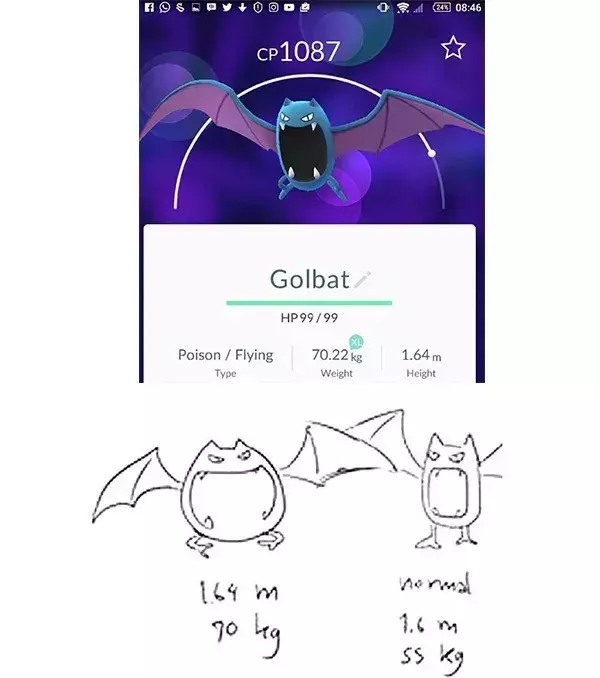Les vraies formes des Pokémon : Nosferapti perd toute sa dimension horrifique comme ça