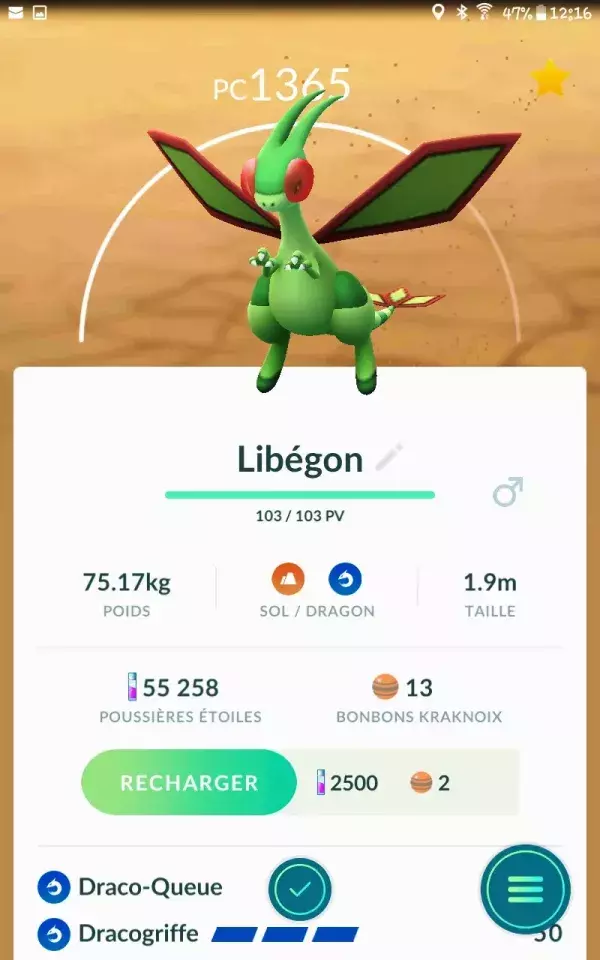 Libégon - Pokémon de type Dragon et Sol