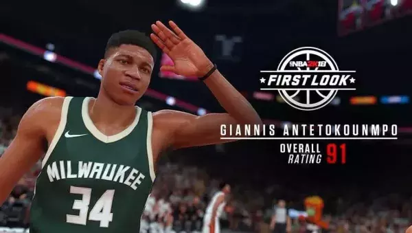 Note NBA 2k18 de Giannis Antetokounmpo