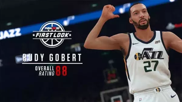 Note NBA 2k18 de Rudy Gobert