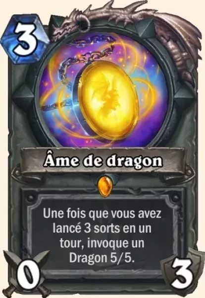 Nouvelle carte hearthstone : Âme de dragon