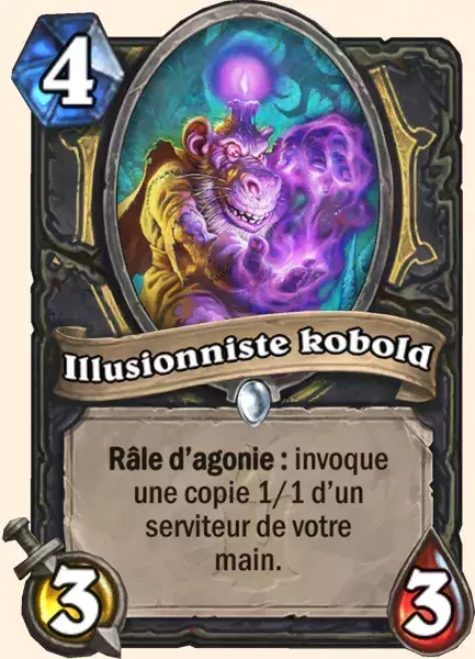 Nouvelle carte hearthstone : Illusionniste kobold