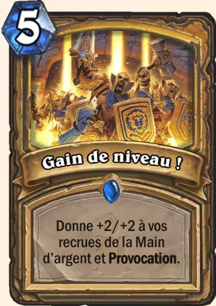Nouvelle carte Hearthstone, Kobolds et Catacombes : Gain de niveau !