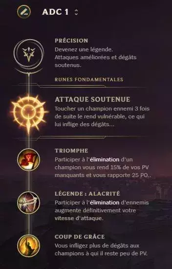 Nouvelles runes ADC