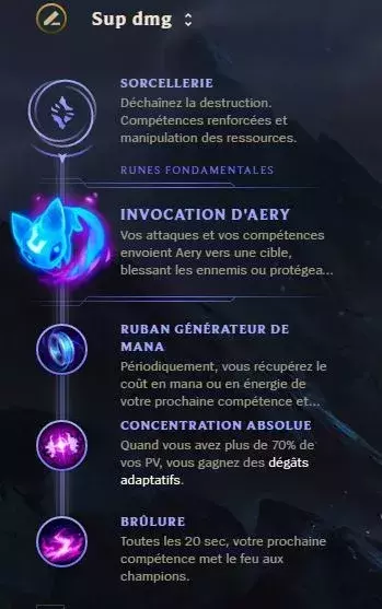 Nouvelles runes support AP