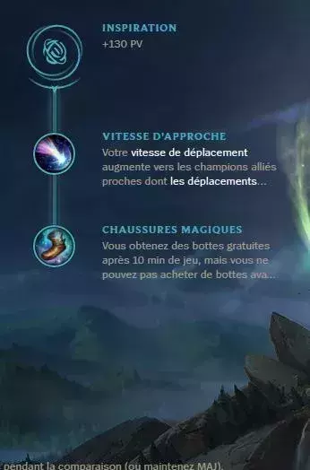 Nouvelles runes support