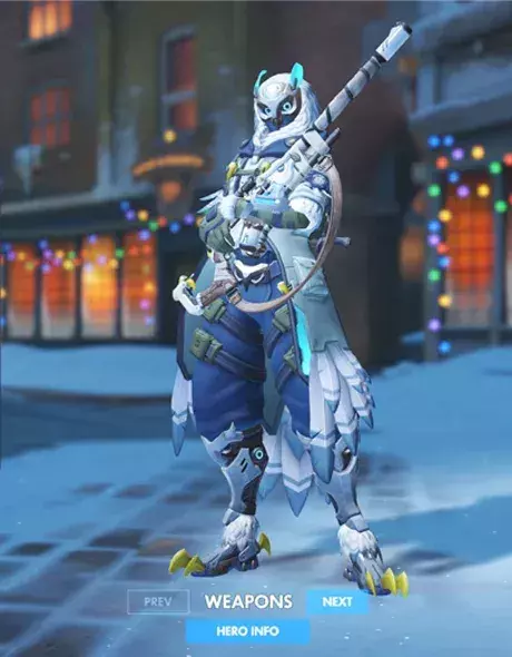 Overwatch : Skin légendaire Ana - Chouette blanche