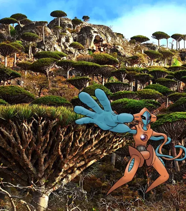 Pokémon Go légendaires : L'archipel de Socotra au Yémen pour Deoxys