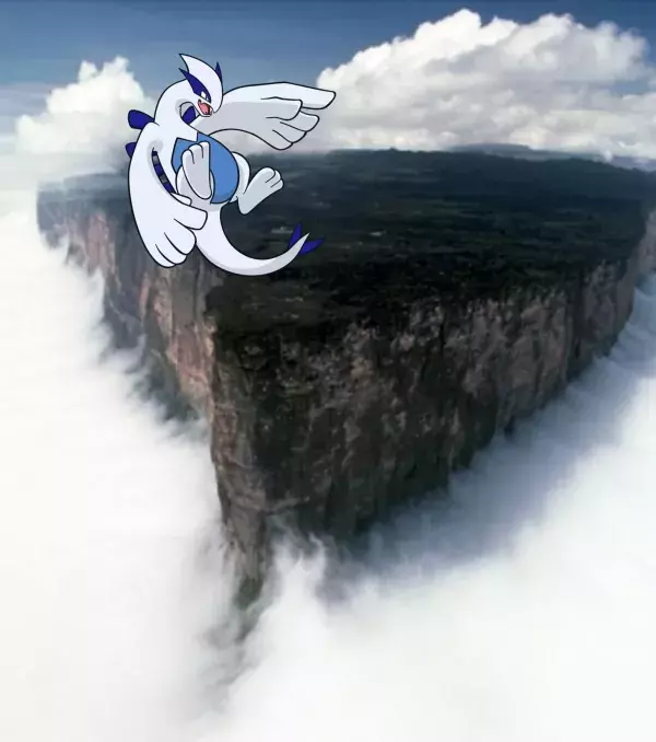 Pokémon Go légendaires : Le Mont Roraima en Amérique du Sud pour Lugia