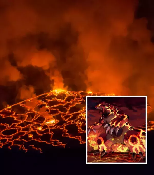 Pokémon Go légendaires : Le volcan Nyiragongo au Congo pour Groudon