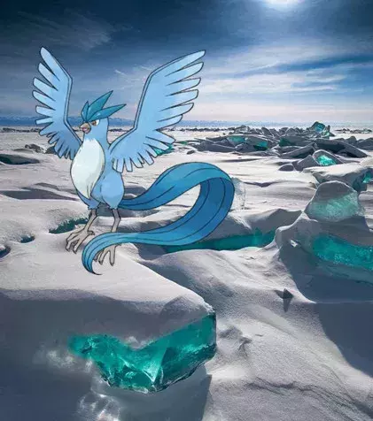 Pokémon Go légendaires : Les glaciers du lac Baïkal en Russie pour Artikodin