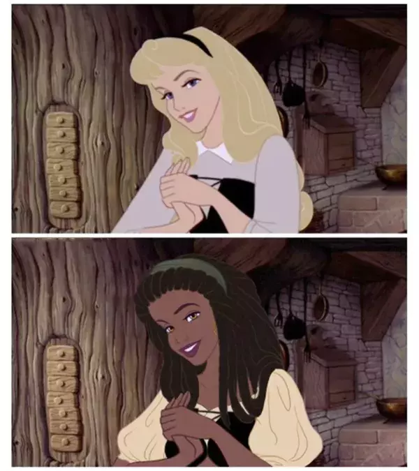 Aurore (La Belle aux Bois Dormants) imaginée sous des traits... Jamaïcains !
