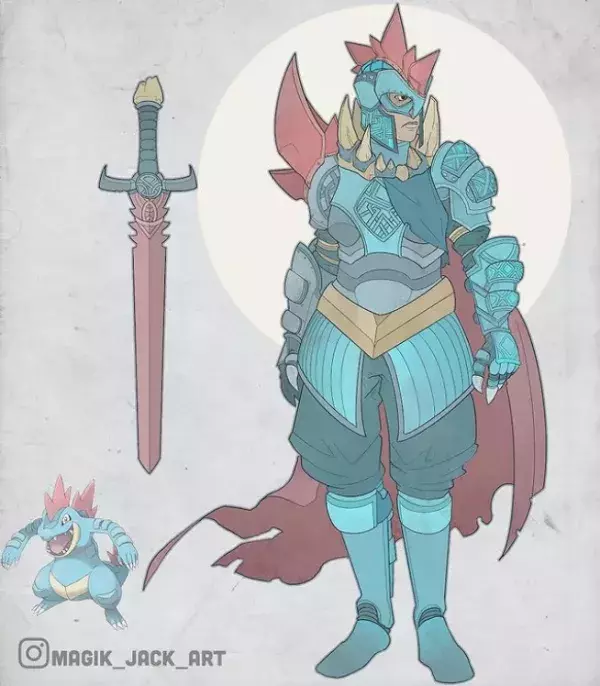 1. Aligatueur en mode samouraï