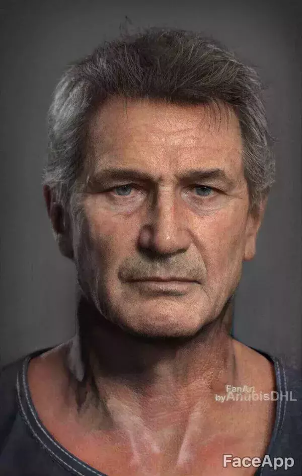 FaceApp : Nathan Drake