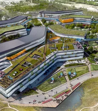 Le campus Bay View de Google prendra-t-il de nouveau le titre de meilleur nom ? En tout cas, il est prévu pour 2015 à Mountain View.