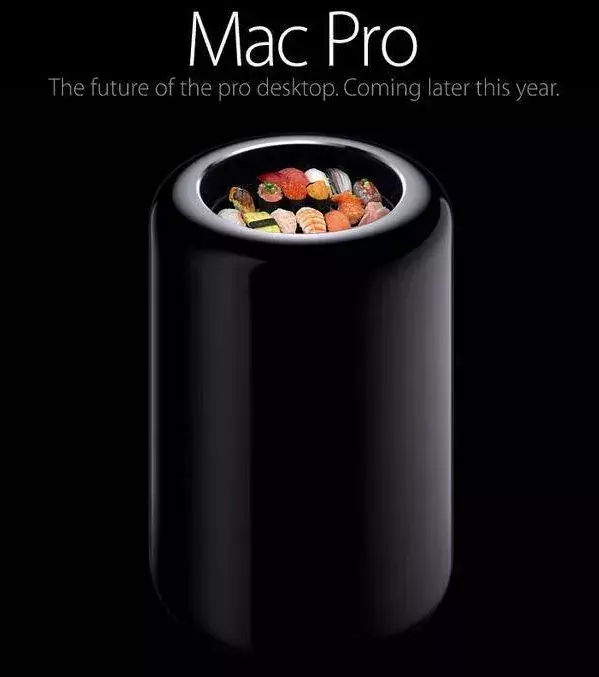 Le nouveau Mac Pro d'Apple détourné en plateau de sushis