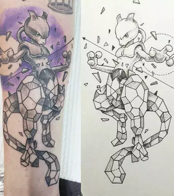 Mewtwo transcende les textures et la matière