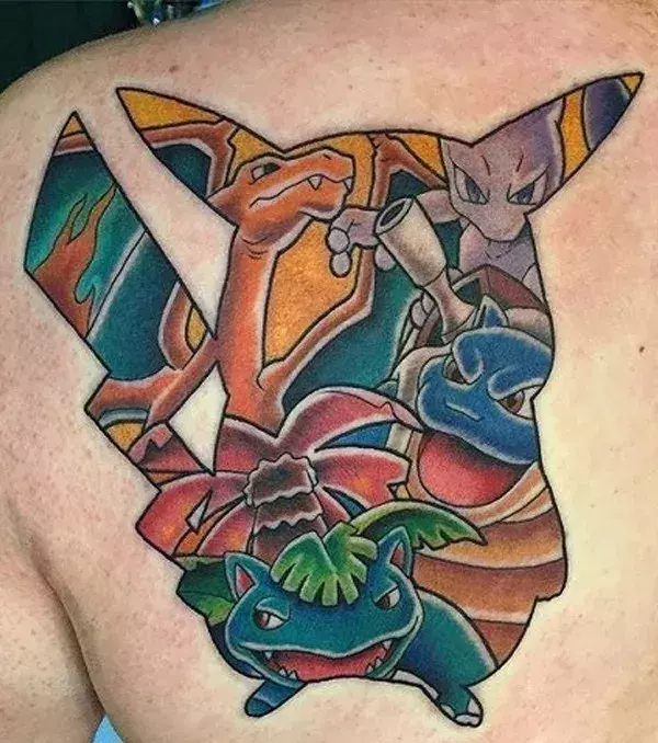 Pikachu fait de l'ombre aux autres Pokémon