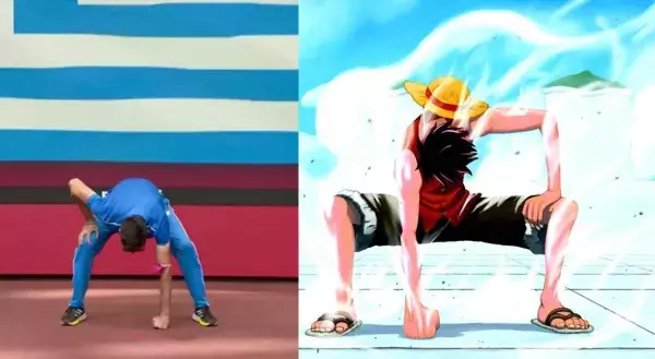 Pose de Luffy, le 'Gear 2'