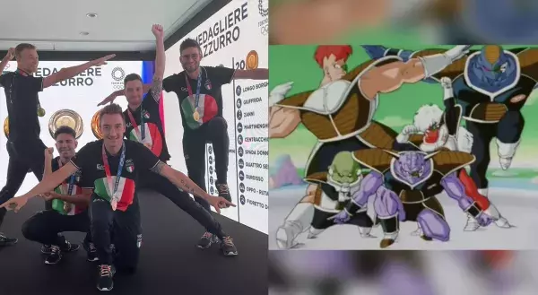 Pose Dragon Ball, la Ginyu Force
