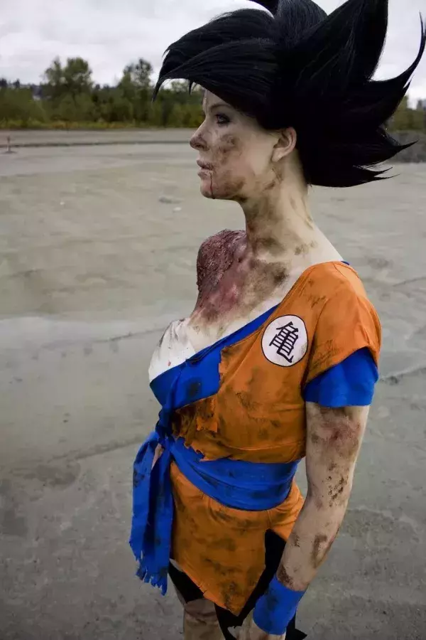 Un Goku au féminin dans toute sa splendeur