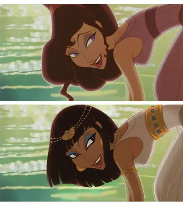 Meg (Hercules) est imaginée avec des traits égyptiens !
