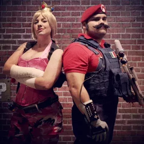 Peach et Mario