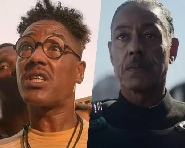 Giancarlo Esposito dans The Mandalorian avant/après