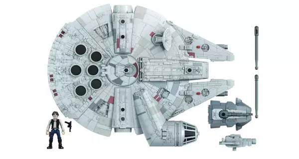 Vaisseau Deluxe Faucon Millenium et figurine Han Solo                                